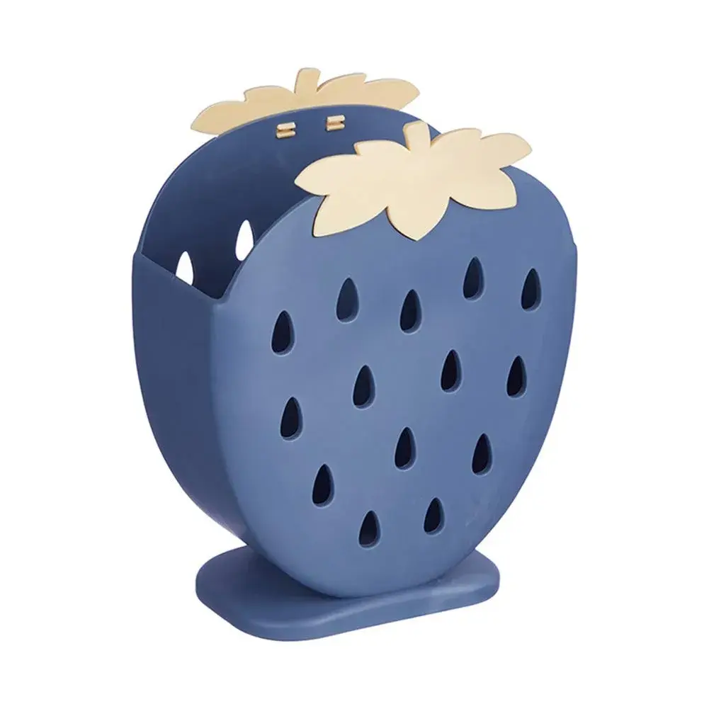 AKOAK Strawberry Chopsticks Stand Holder, Kitchen Utensil Organizer, Dark Blue | 14.3cm (5.63 inch) - main product image