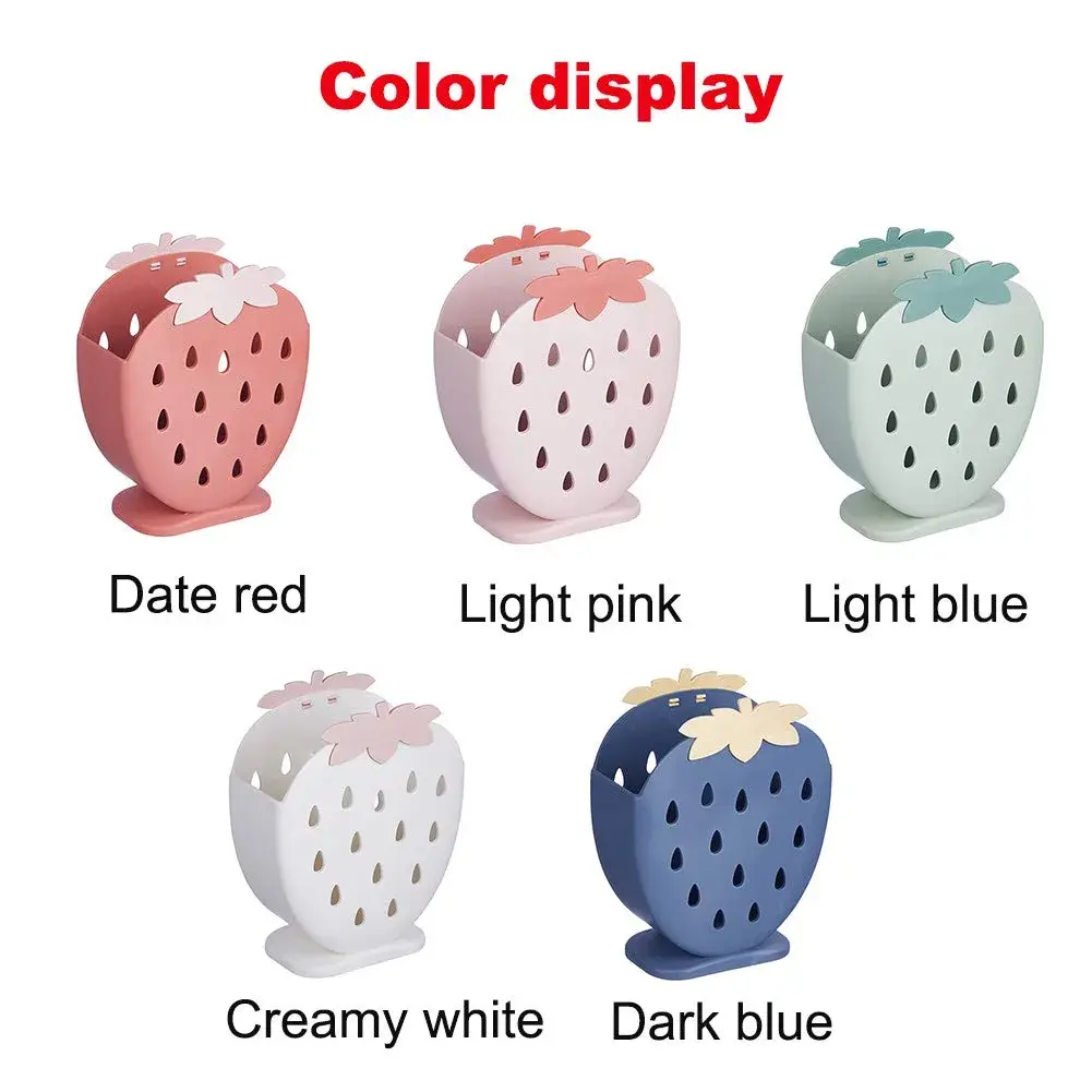 AKOAK Strawberry Chopsticks Stand Cutlery Holder 14.3cm (5.63 inch) | Dries Utensils Fast - view 5