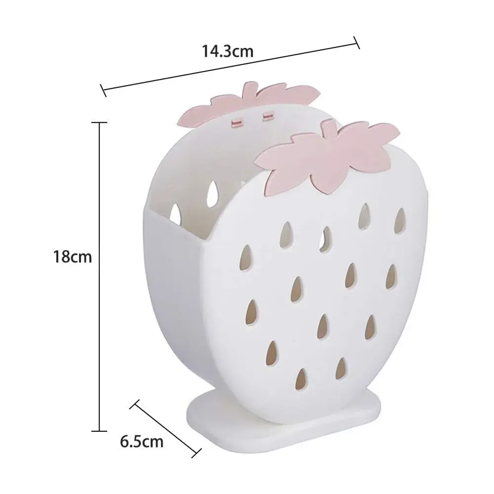 AKOAK Strawberry Chopsticks Stand Cutlery Holder 14.3cm (5.63 inch) | Dries Utensils Fast - view 9