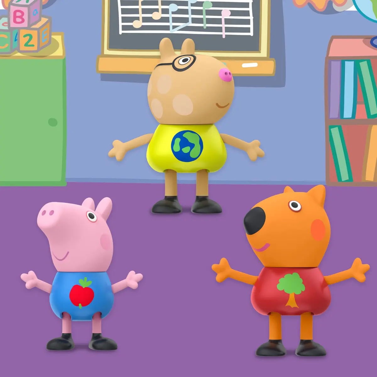 Peppa Pig School Classroom Toy Figures 8-Pack | Preschool Playset with 8 Articulated Characters - view 5