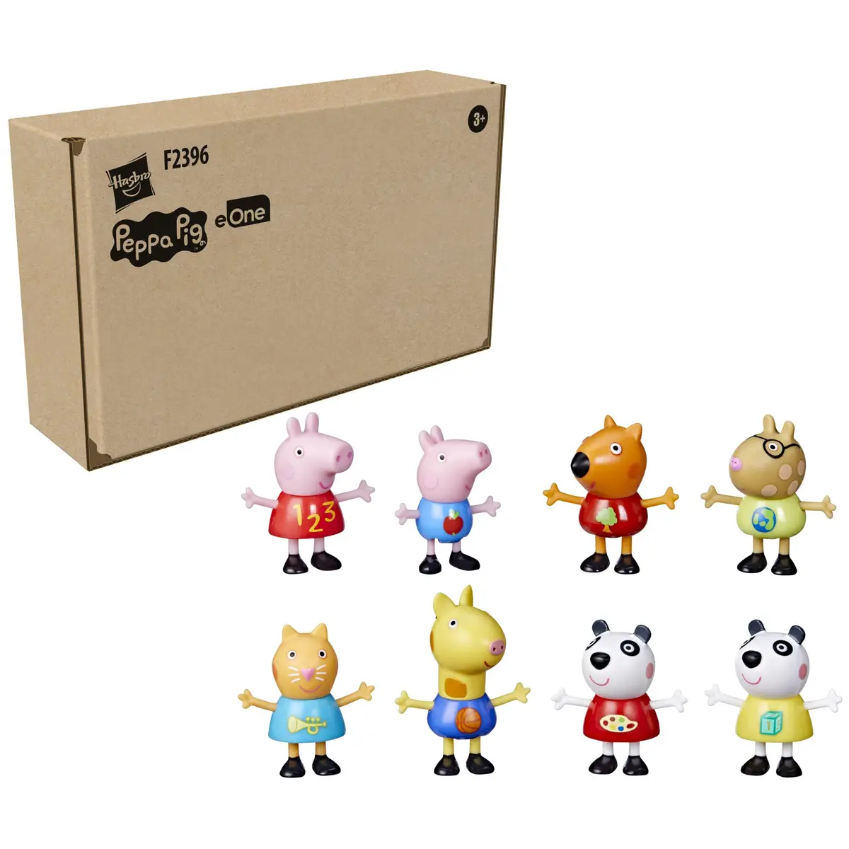 Peppa Pig School Classroom Toy Figures 8-Pack | Preschool Playset with 8 Articulated Characters - view 6