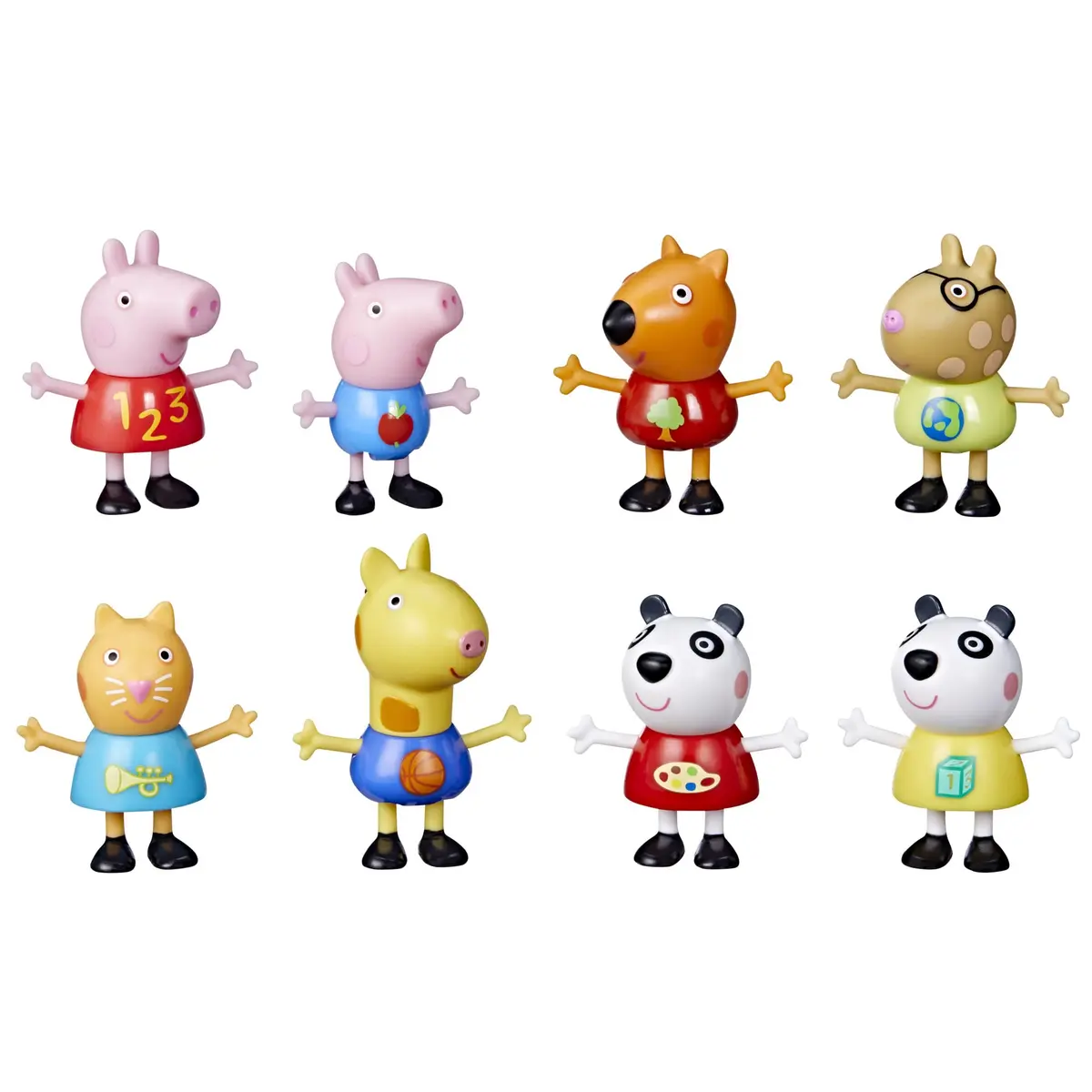 Peppa Pig School Classroom Toy Figures 8-Pack | Preschool Playset with 8 Articulated Characters - main product image