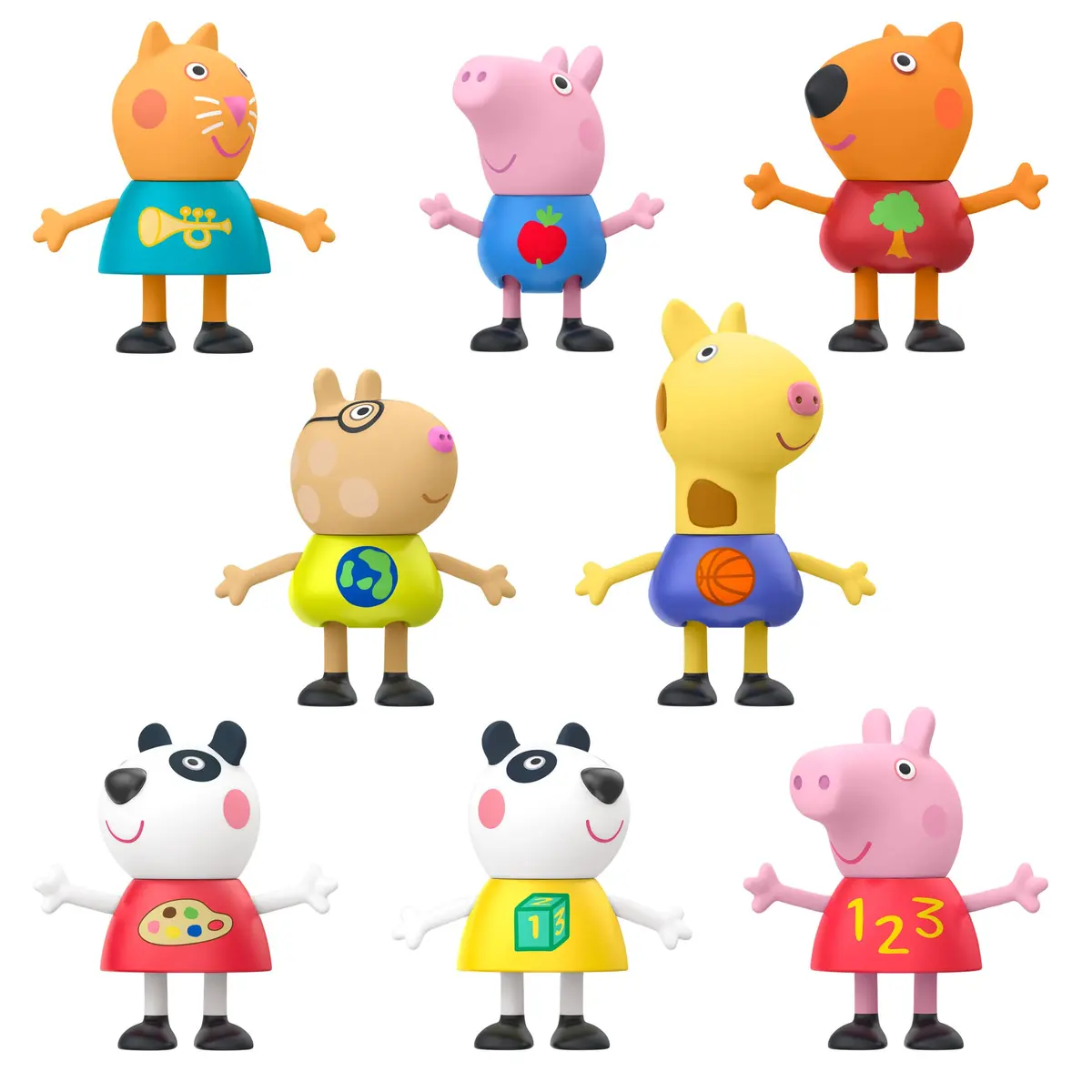 Peppa Pig School Classroom Toy Figures 8-Pack | Preschool Playset with 8 Articulated Characters - view 2