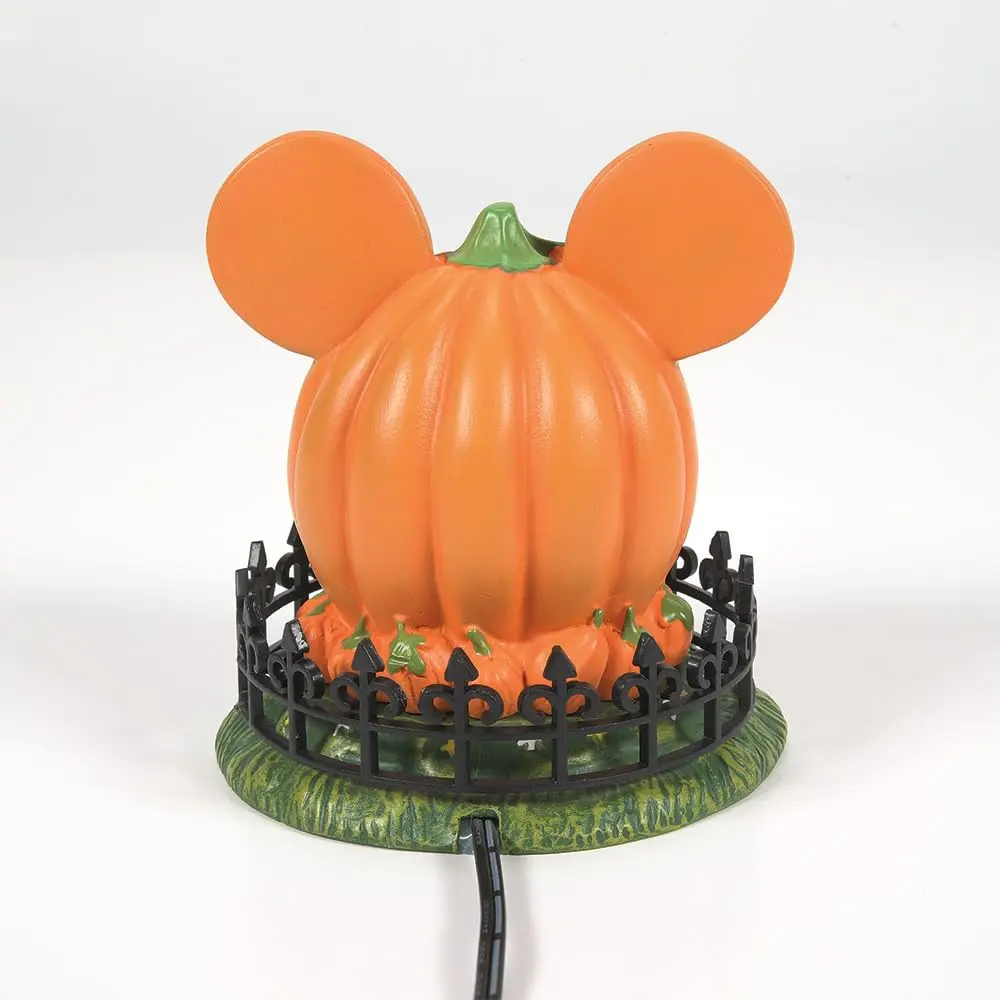 Department 56 Disney Village Halloween Pumpkintown Mickey Mouse Town Center Lit Figurine 10 cm (4 Inch) | Hand-Painted Resin Decor - view 3