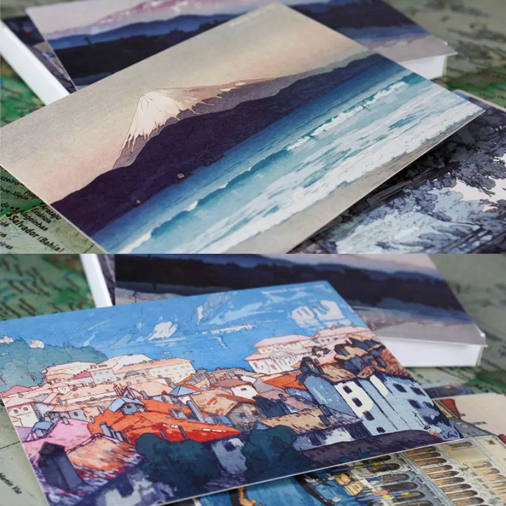 HOSTEESSCHOICE Beautiful Art Postcards Set of 30 Japanese Artist Hiroshi Yoshida Paintings | 10.16 x 15.24 cm (4 x 6 Inches) - view 5