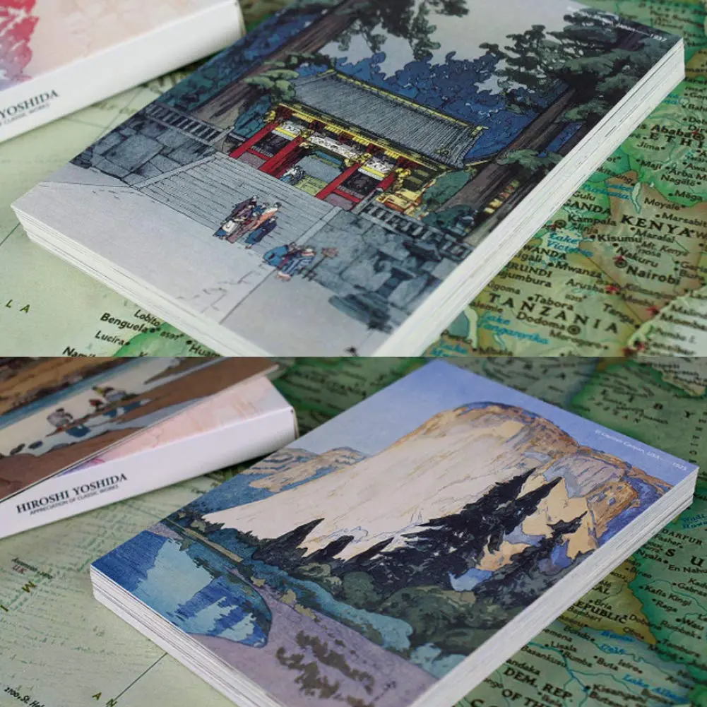 HOSTEESSCHOICE Beautiful Art Postcards Set of 30 Japanese Artist Hiroshi Yoshida Paintings | 10.16 x 15.24 cm (4 x 6 Inches) - view 2