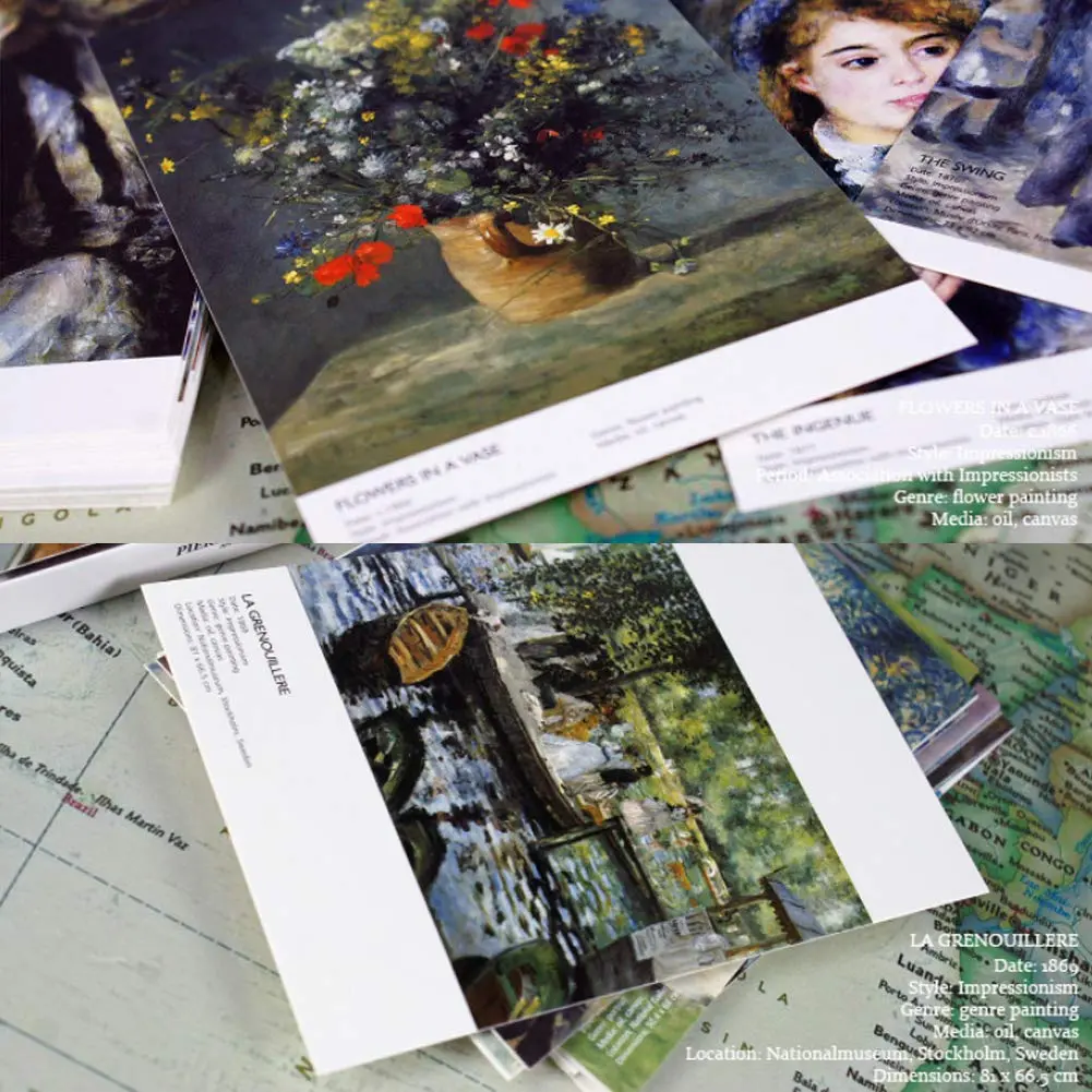 HOSTEESSCHOICE Pierre Auguste Renoir Art Postcards 10.16 cm x 15.24 cm (4 x 6 Inches) | 30 Famous Paintings Variety Pack - view 5