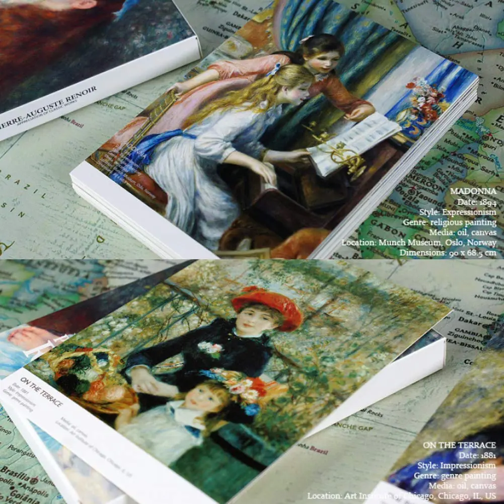 HOSTEESSCHOICE Pierre Auguste Renoir Art Postcards 10.16 cm x 15.24 cm (4 x 6 Inches) | 30 Famous Paintings Variety Pack - view 6