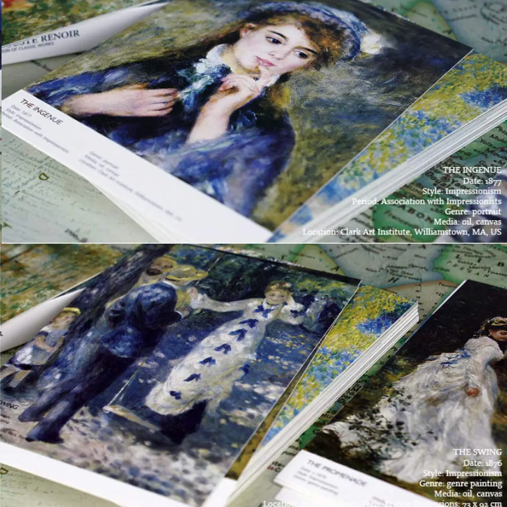 HOSTEESSCHOICE Pierre Auguste Renoir Art Postcards 10.16 cm x 15.24 cm (4 x 6 Inches) | 30 Famous Paintings Variety Pack - view 2