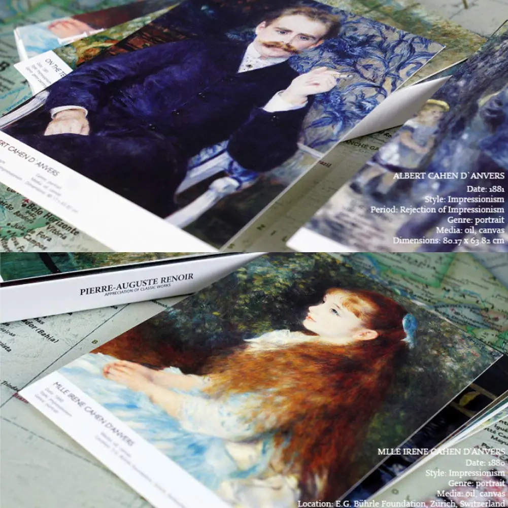 HOSTEESSCHOICE Pierre Auguste Renoir Art Postcards 10.16 cm x 15.24 cm (4 x 6 Inches) | 30 Famous Paintings Variety Pack - view 3