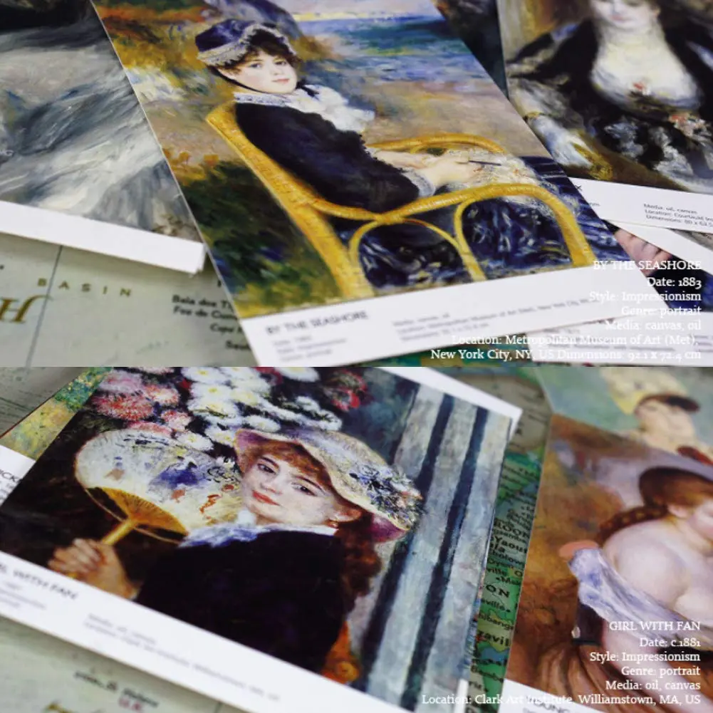 HOSTEESSCHOICE Pierre Auguste Renoir Art Postcards 10.16 cm x 15.24 cm (4 x 6 Inches) | 30 Famous Paintings Variety Pack - view 4