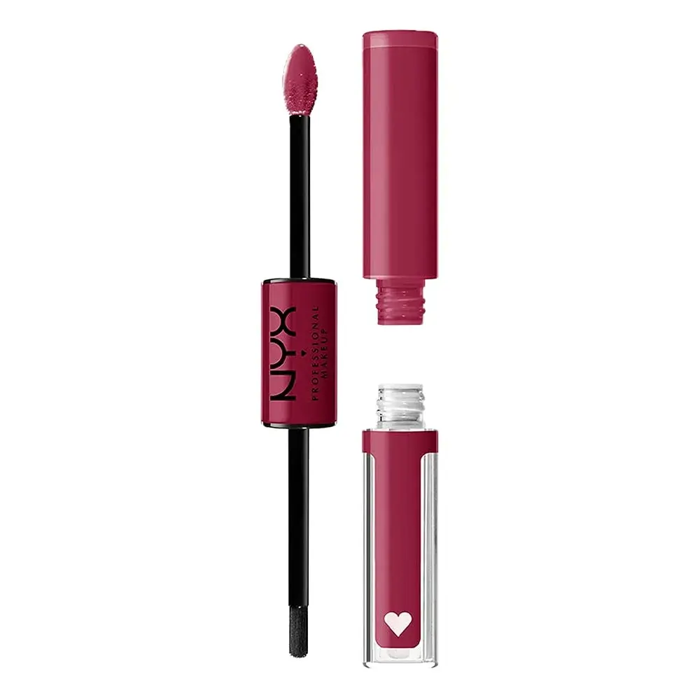 NYX PROFESSIONAL MAKEUP Shine Loud Liquid Lipstick with Gloss - Goal Getter (Deep Raspberry) | 16hr No Transfer Wear - main product image