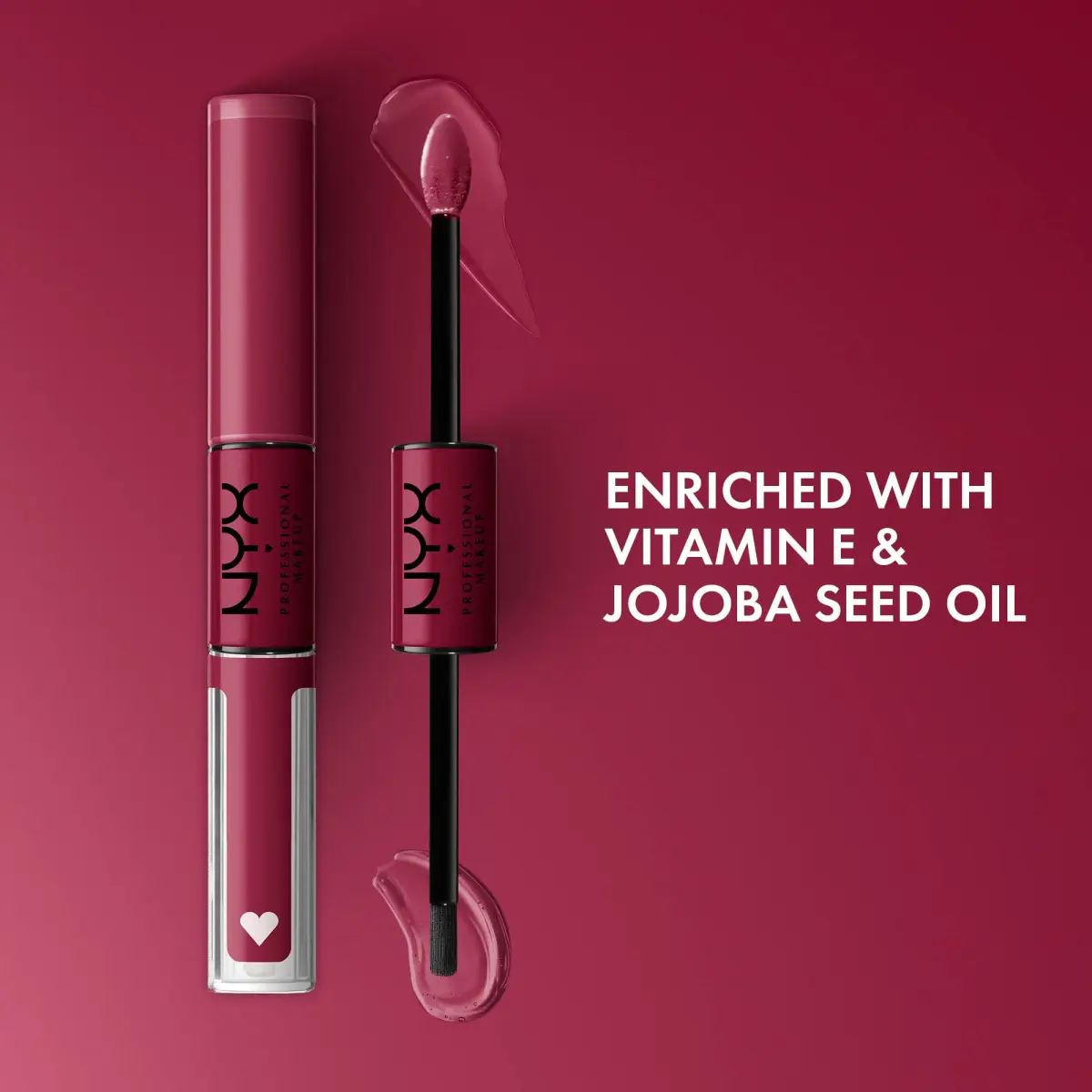 NYX PROFESSIONAL MAKEUP Shine Loud Liquid Lipstick with Gloss - Goal Getter (Deep Raspberry) | 16hr No Transfer Wear - view 2