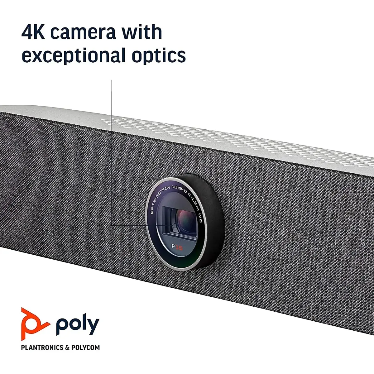 Poly Studio P15 Personal Video Bar 4K HD Webcam | Automatic Framing & Noise Reduction - view 4