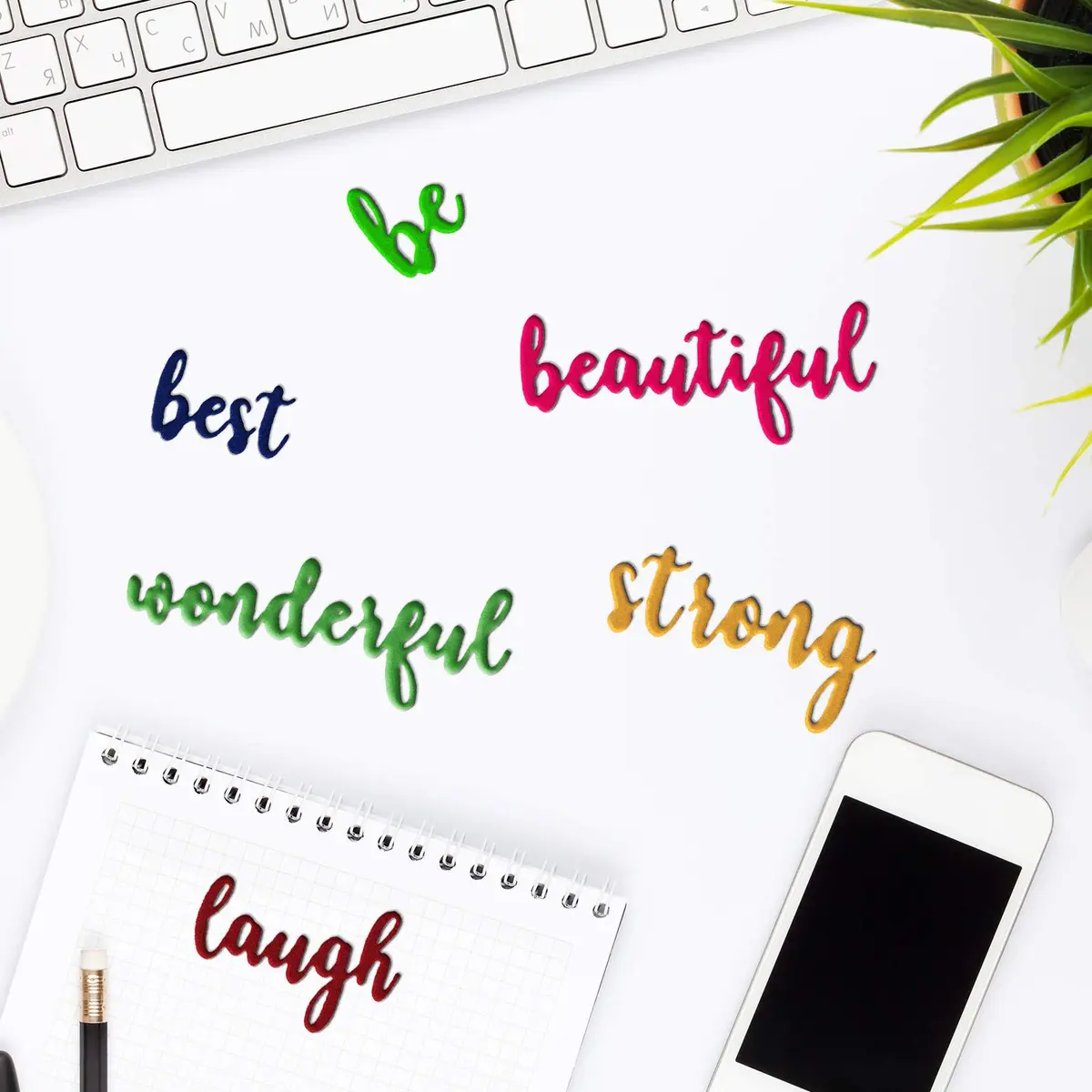 Patelai 20 Pieces Blessing Die-Cuts Word Dies for Card Making | Inspirational Metal Cutting Dies for Scrapbooking & DIY Crafts - view 4