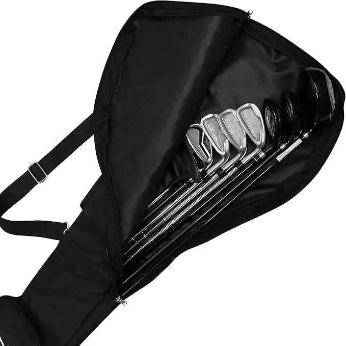 Scott Edward Foldable Golf Club Carry Bag, Portable Sunday Pencil Bag, Lightweight Waterproof Training Case, Holds 7-12 Clubs - view 5