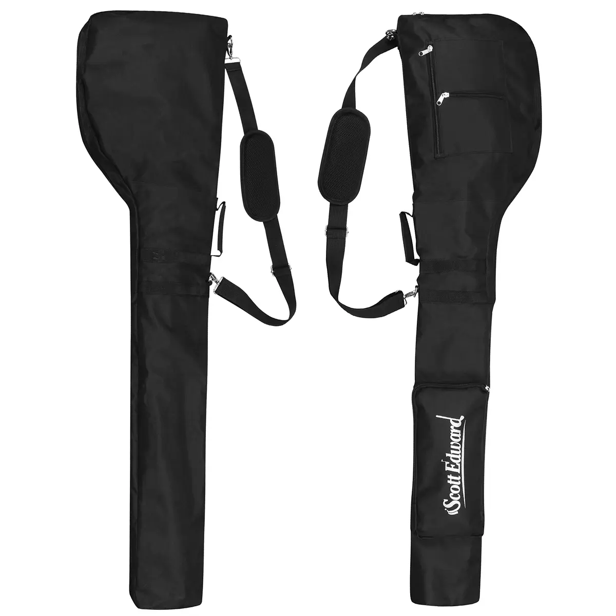 Scott Edward Foldable Golf Club Carry Bag, Portable Sunday Pencil Bag, Lightweight Waterproof Training Case, Holds 7-12 Clubs - view 3