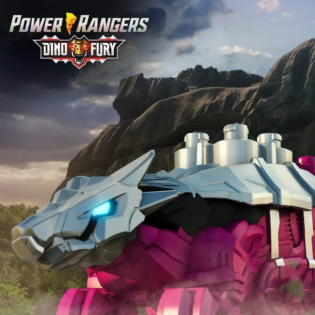 Power Rangers Dino Fury Pink Ankylo Hammer and Green Tiger Claw Zord Toys for Kids Ages 4 and Up | Zord Link Mix-and-Match Custom Build System - view 6