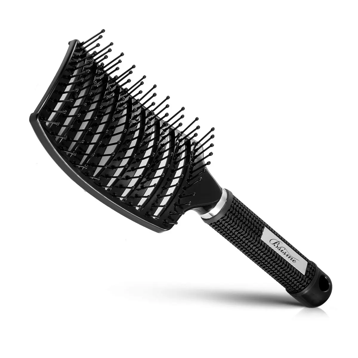 Bsisme Hair Brush, Curved Vented Detangler for Women & Men | Faster Blow Drying, Pain-Free, All Hair Types - main product image