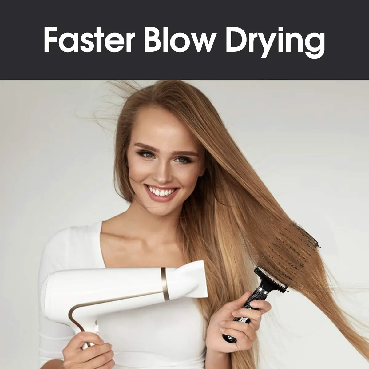 Bsisme Hair Brush, Curved Vented Detangler for Women & Men | Faster Blow Drying, Pain-Free, All Hair Types - view 3