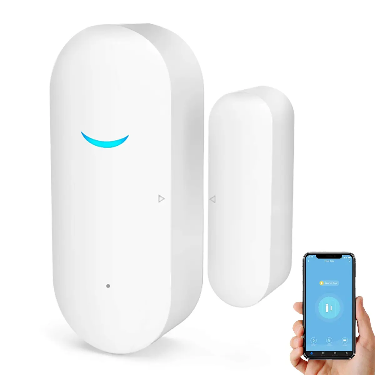 SENCKIT WiFi Door and Window Sensor with Tuya Smart App Control | 7.2cm x 4.55cm x 1.4cm - main product image