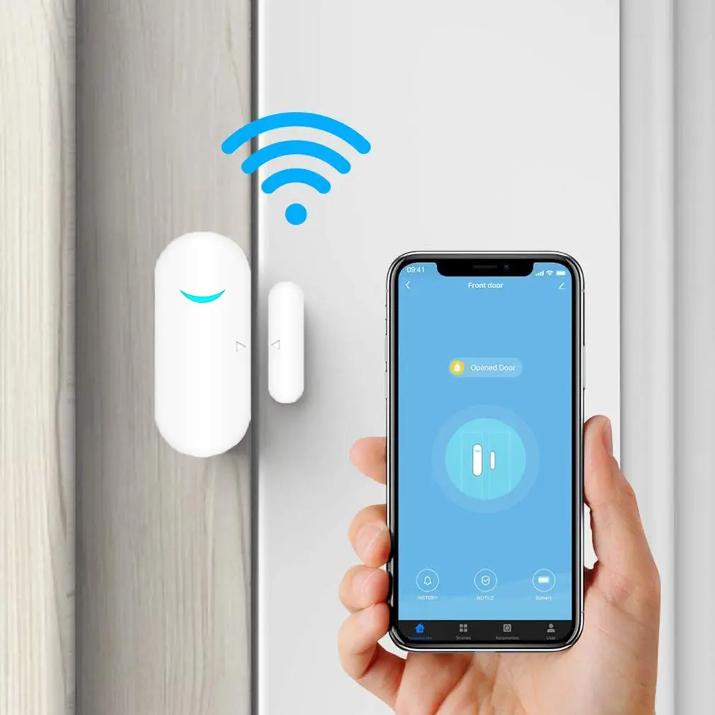 SENCKIT WiFi Door and Window Sensor with Tuya Smart App Control | 7.2cm x 4.55cm x 1.4cm - view 5