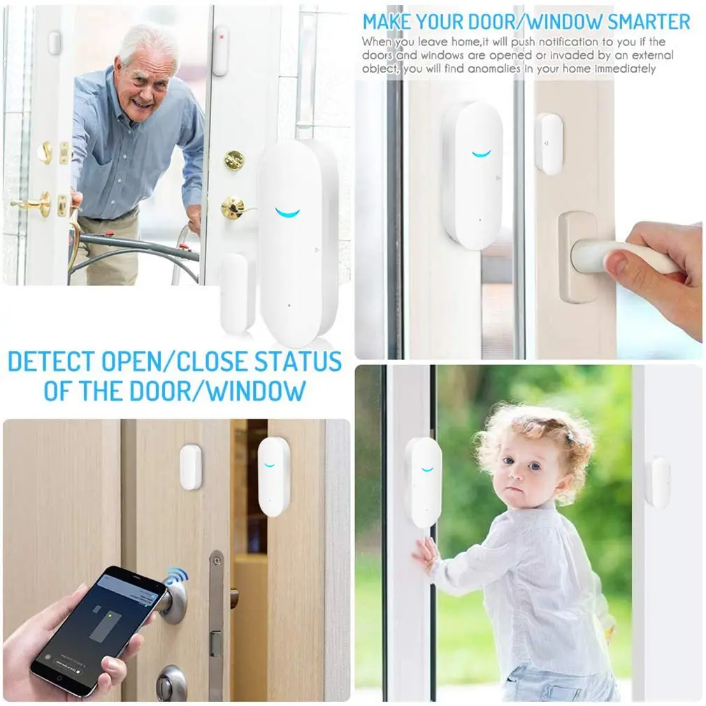 SENCKIT WiFi Door and Window Sensor with Tuya Smart App Control | 7.2cm x 4.55cm x 1.4cm - view 4