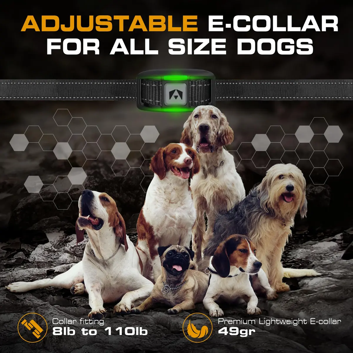 INVIROX 2026 Edition Dog Training Collar with Remote, 123 Levels, 3300ft Range, IP67 Waterproof | Professional E-Collar for Large Dogs - view 6