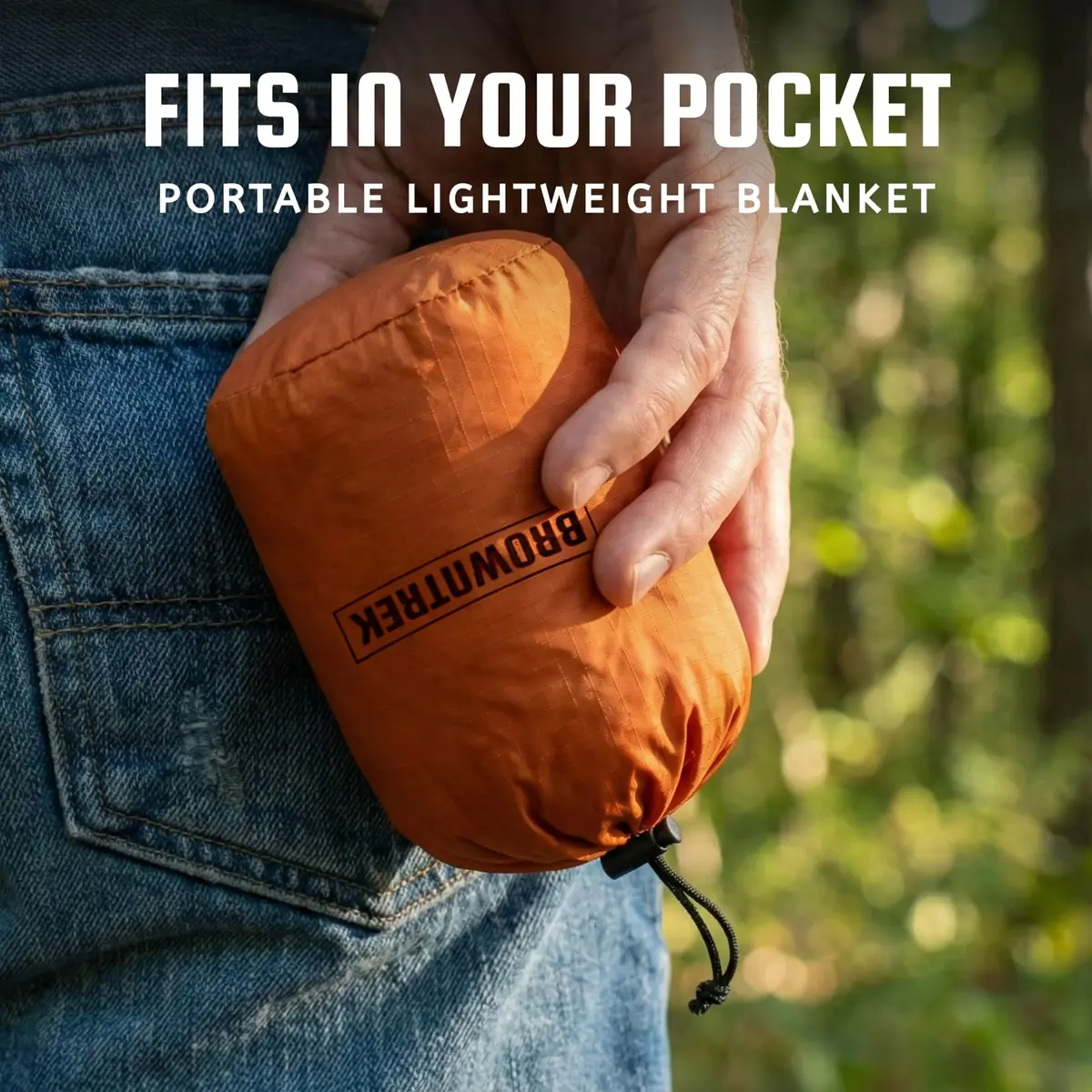 BROWNTREK Pocket Blanket Water Resistant Ultralight Compact Beach Mat Fits 2-4 Adults - view 2