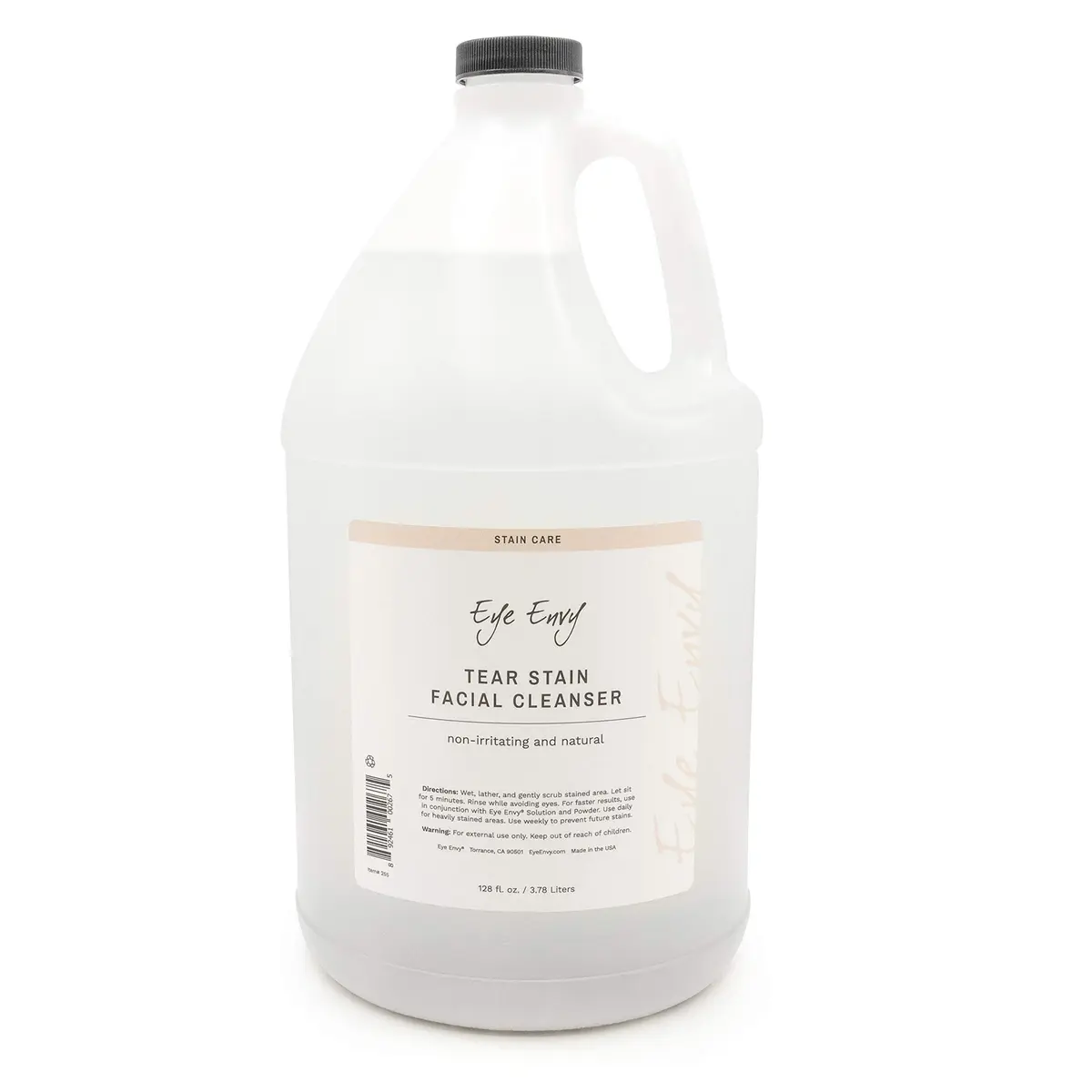 Eye Envy Tear Stain Facial Cleanser for Dogs & Cats 3.78 L (1 US Gallon) | Gentle Foaming Formula for Eye Debris & Discharge - main product image