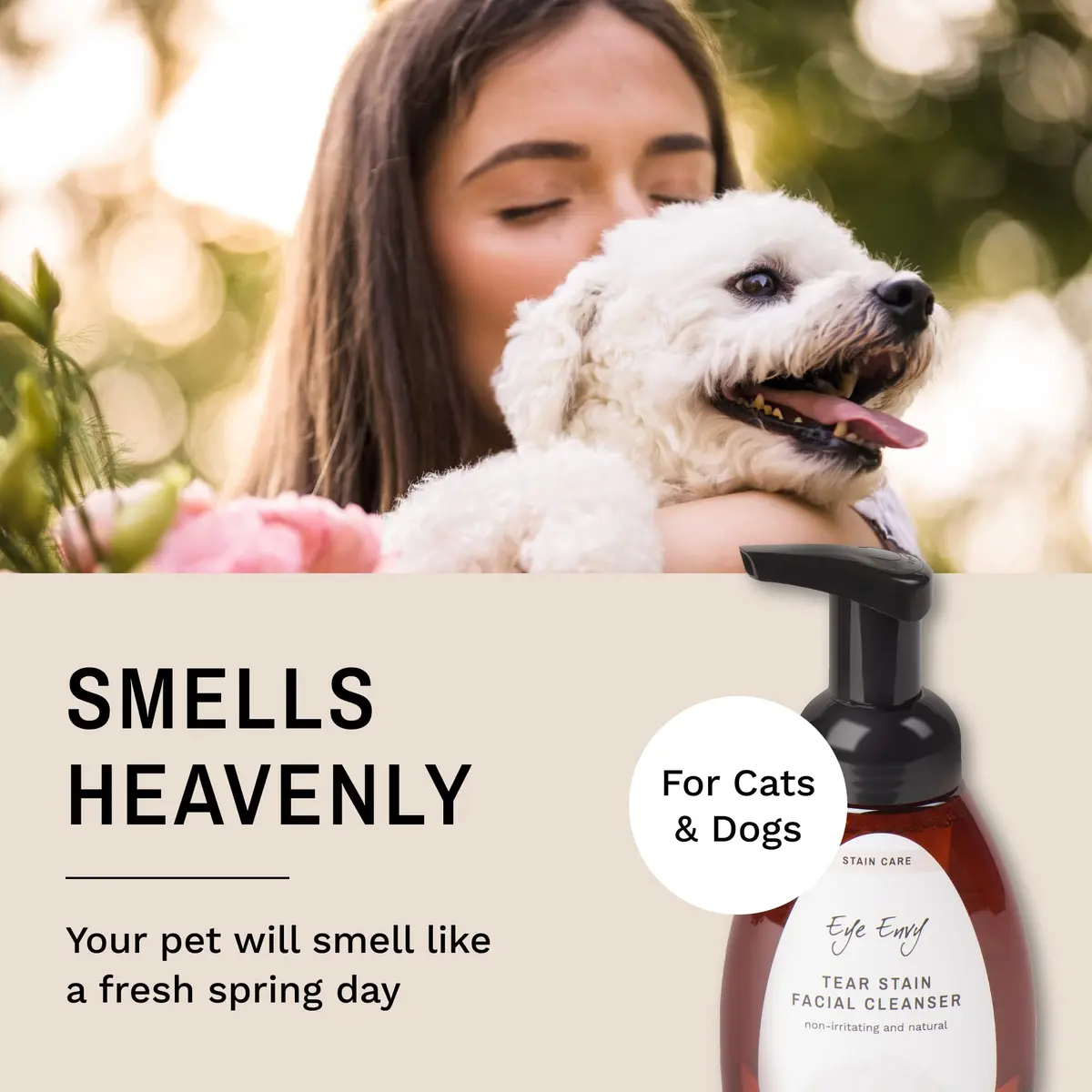 Eye Envy Tear Stain Facial Cleanser for Dogs & Cats 3.78 L (1 US Gallon) | Gentle Foaming Formula for Eye Debris & Discharge - view 7