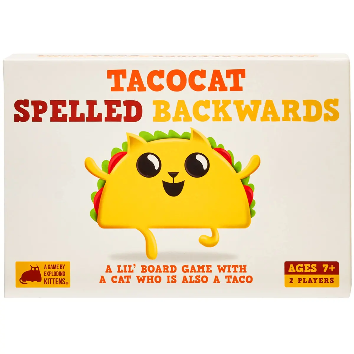 Exploding Kittens Tacocat Spelled Backwards 2 Players | Family Card Game for Kids & Adults - main product image