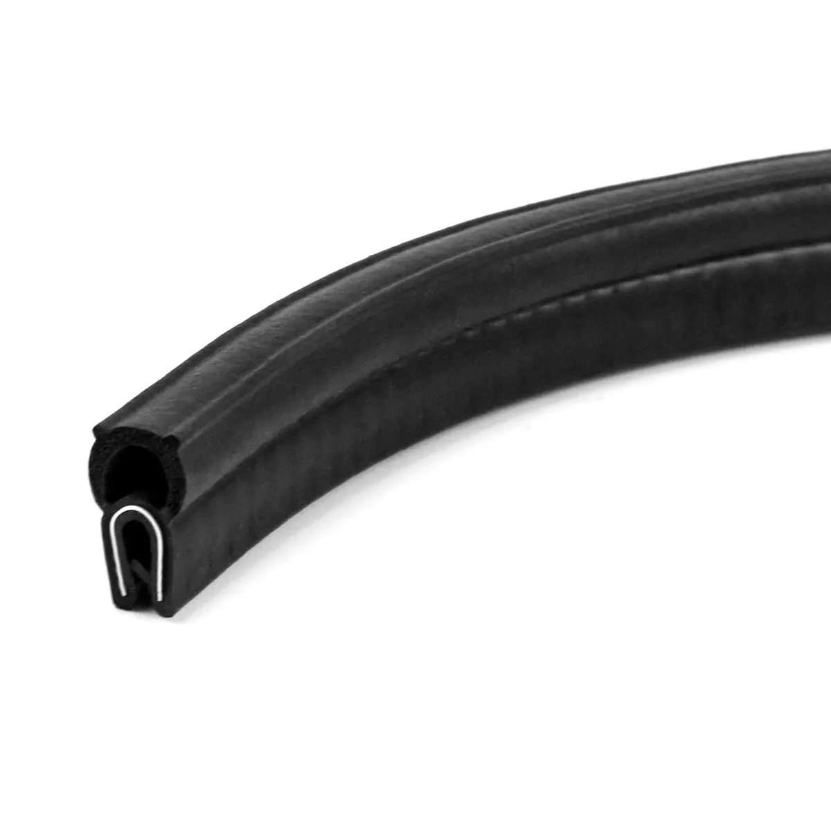 QWORK 20 Feet EPDM Rubber Trim Seal with Top Bulb | Fits Edge 1/16" to 1/8" | Durable Water & Dust Barrier - main product image
