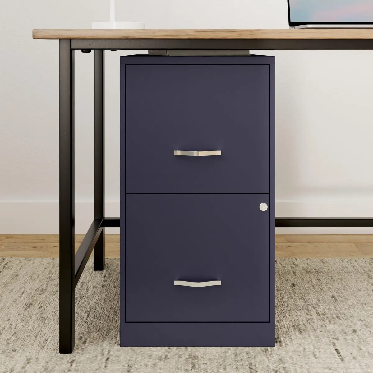 NuSparc 2 Drawer Locking Filing Cabinet | Steel, Space-Saving, Home & Office Use, Letter-Size - view 2