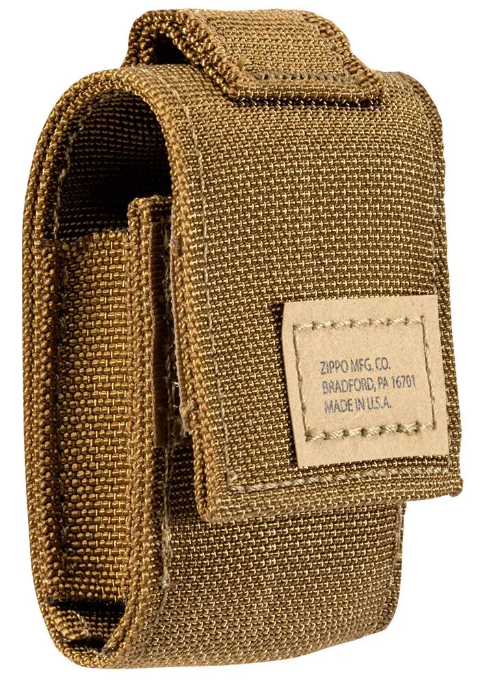 Zippo Coyote Tactical Lighter Pouch | Military Spec Nylon with Hook & Loop Closure - view 2