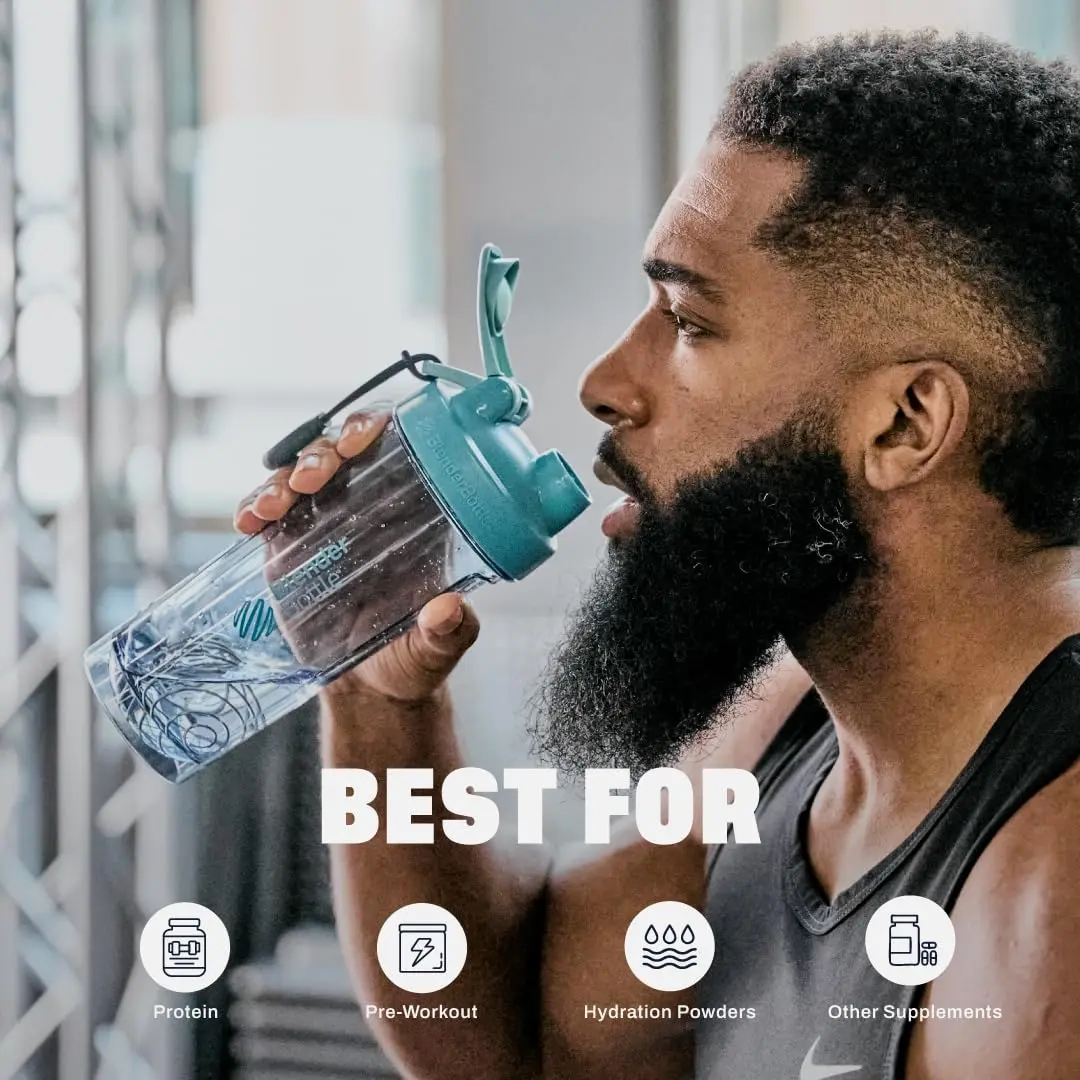 BlenderBottle Pro Series Shaker Bottle 710ml (24 oz) | Leak-Proof Mixing for Protein Shakes & Smoothies - view 5