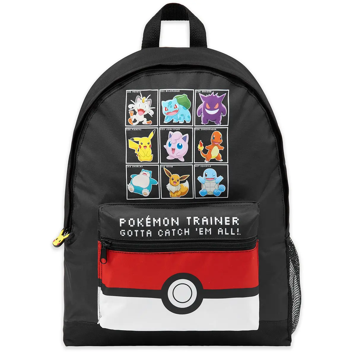 Pokémon Black/Red Backpack for Kids & Teens | Officially Licensed Anime Bookbag with Padded Straps - main product image
