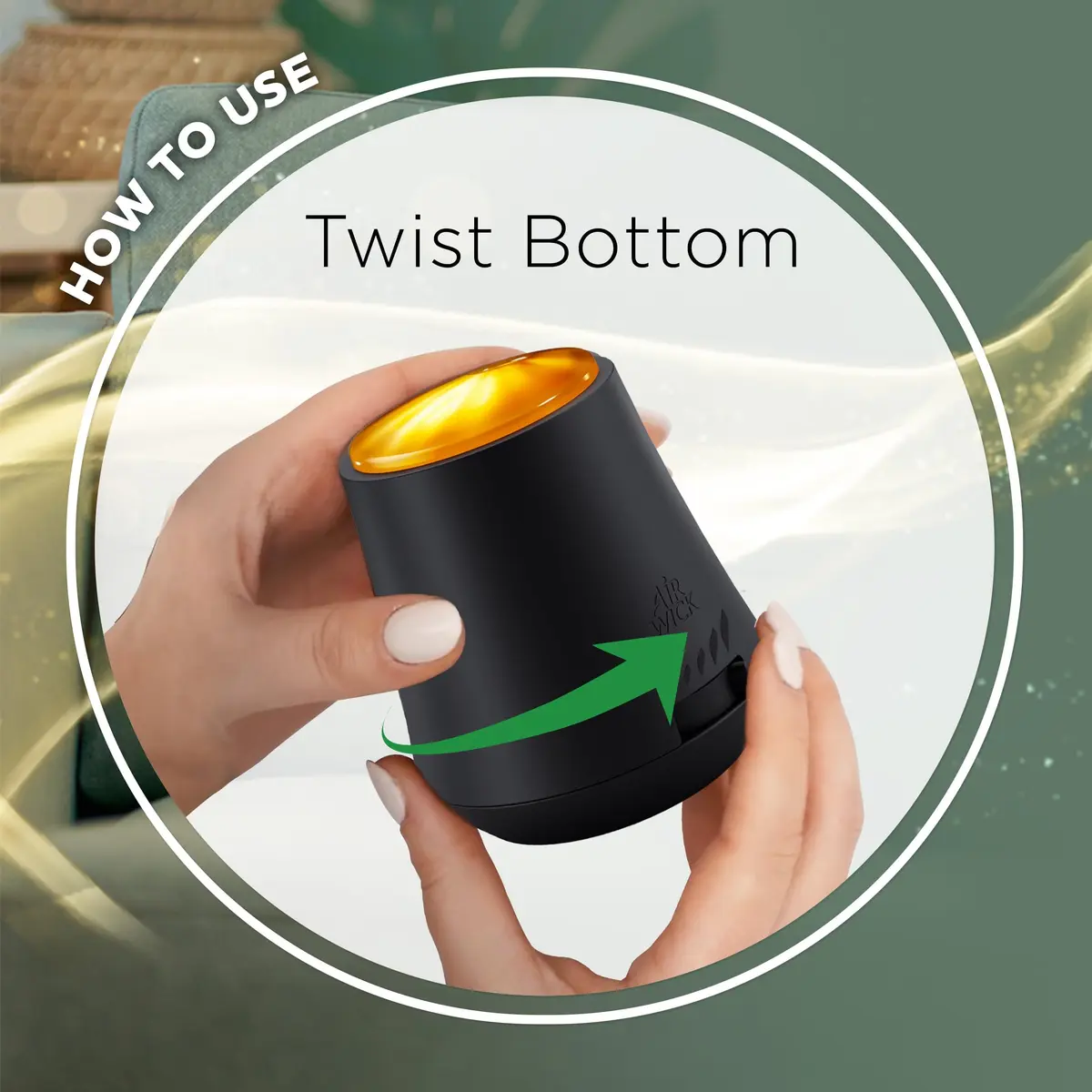 Air Wick Essential Mist Diffuser with Essential Oils, Black, 10 fl oz | Cordless & Portable for Home Fragrance - view 6