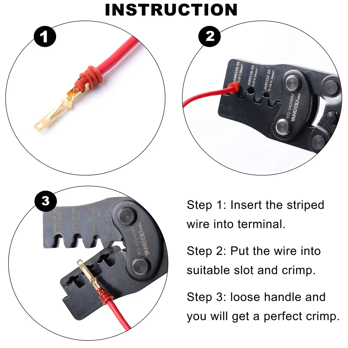 Yangoutool Crimping Tool for AWG 24-14 | Versatile Weather Pack & Metri-Pack Crimper - view 5