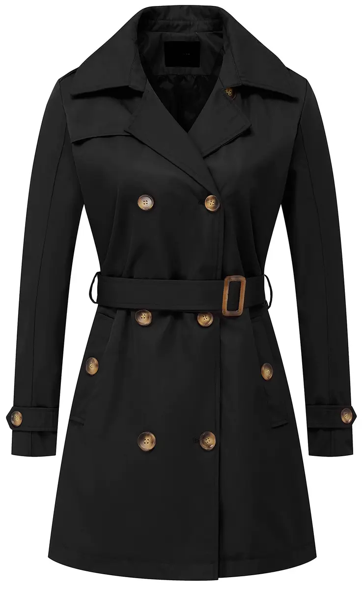 Chrisuno Women's Classic Oversized Hooded Windbreaker Rain Jacket Loose Coat XL | Water-Resistant & Stylish - main product image
