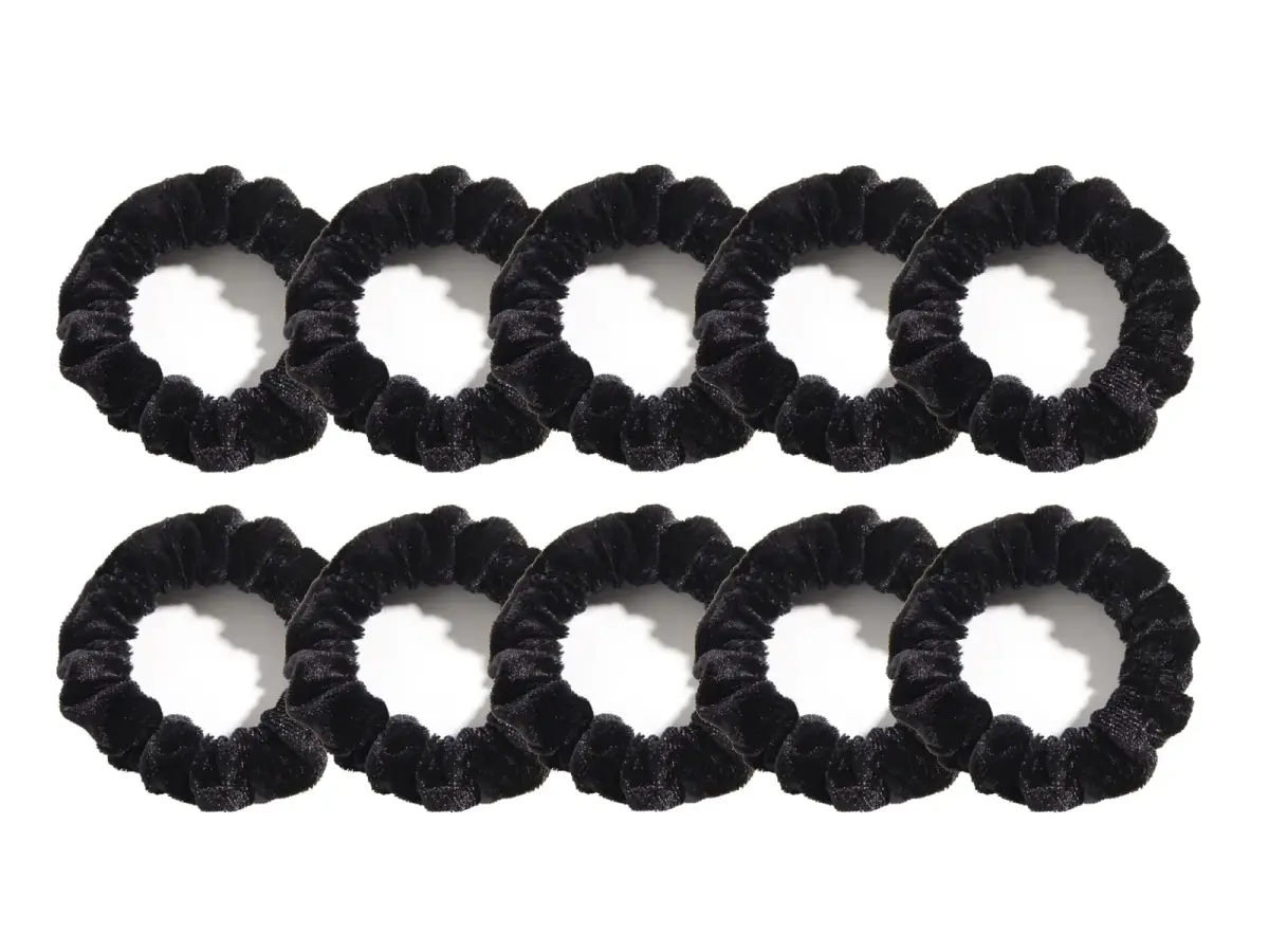 LFOUVRE Small Velvet Scrunchies 7cm (2.7 inches) | Gentle Hold for All Hair Types - main product image