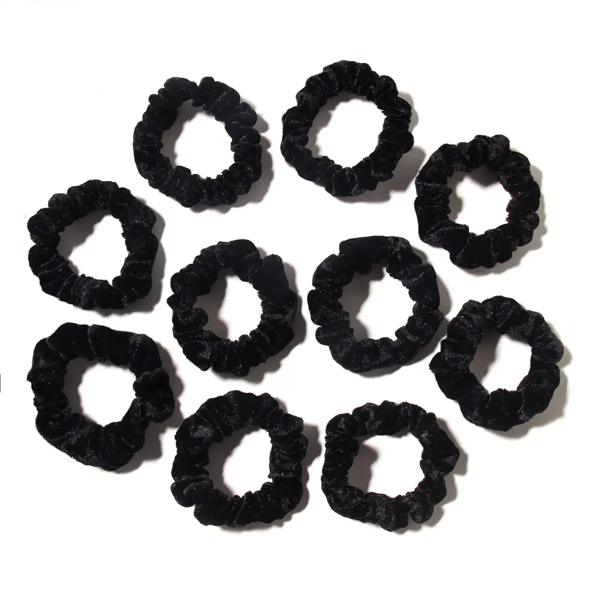 LFOUVRE Small Velvet Scrunchies 7cm (2.7 inches) | Gentle Hold for All Hair Types - view 4