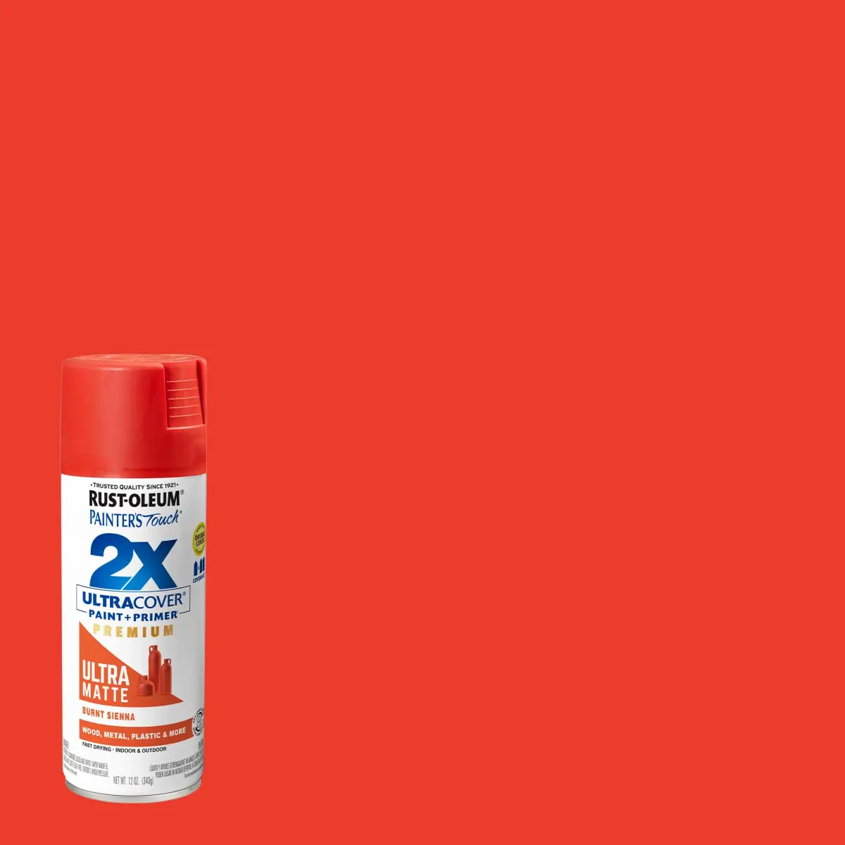 Rust-Oleum Painter's Touch 2X Ultra Matte Burnt Sienna Spray Paint, 12 Oz (Pack of 1) - view 2
