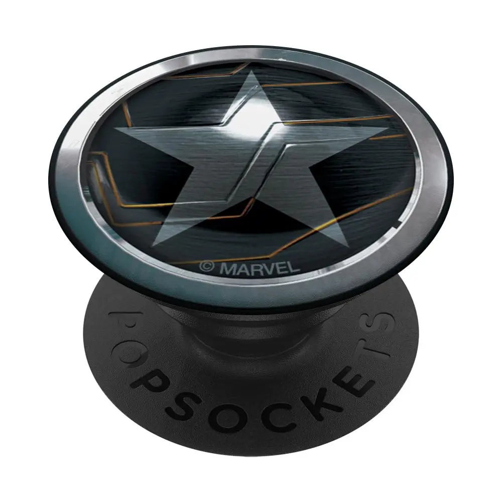 Marvel The Falcon and The Winter Soldier Bucky Barnes Icon PopSockets Adhesive PopGrip | Official Marvel Merchandise, Black - main product image