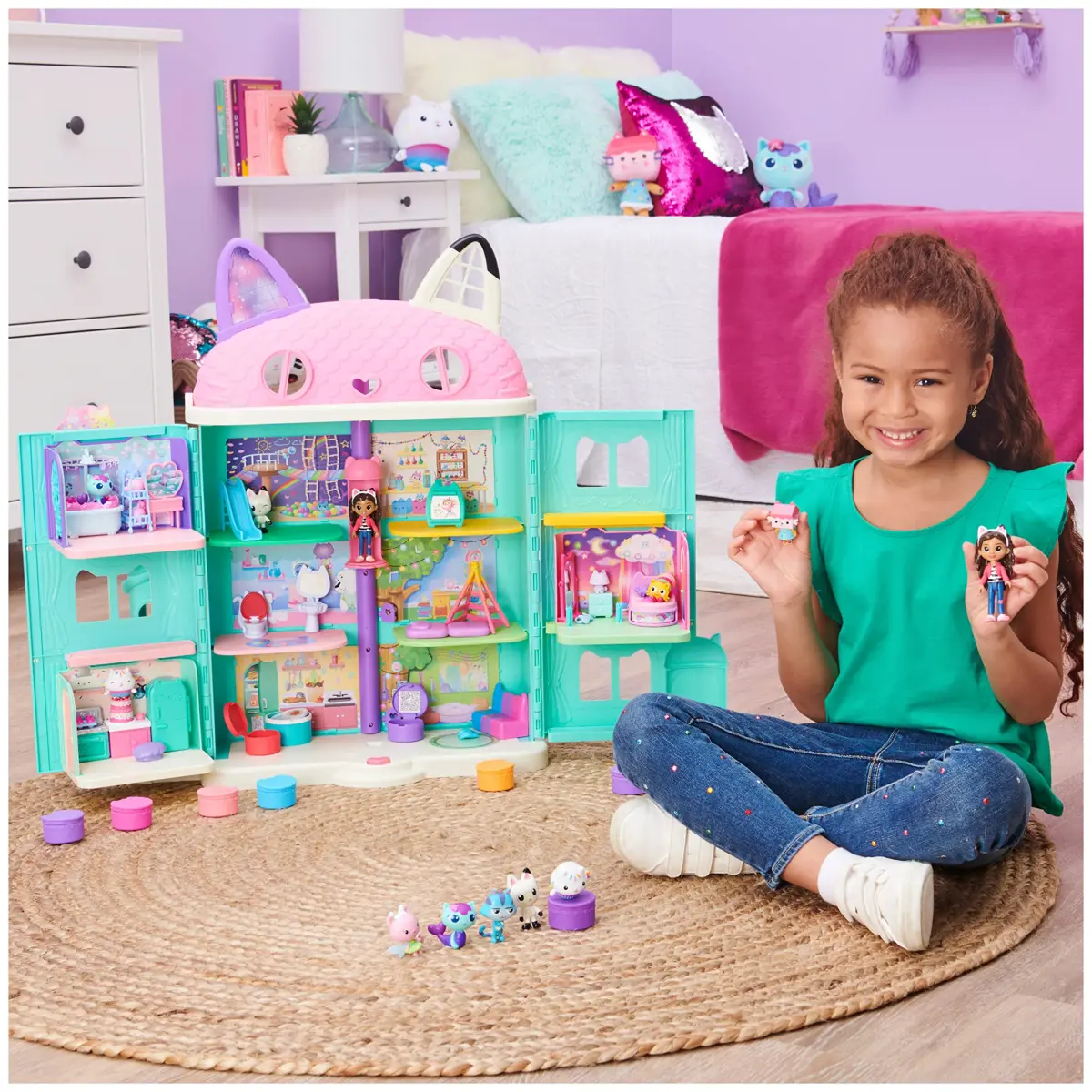 Gabby's Dollhouse Deluxe Figure Gift Set with 7 Figures & Surprise Accessory | Ages 3+ - view 4