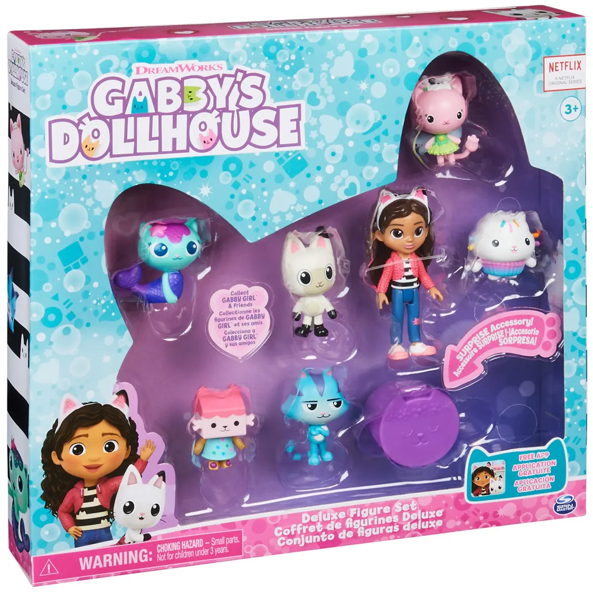 Gabby's Dollhouse Deluxe Figure Gift Set with 7 Figures & Surprise Accessory | Ages 3+ - view 6
