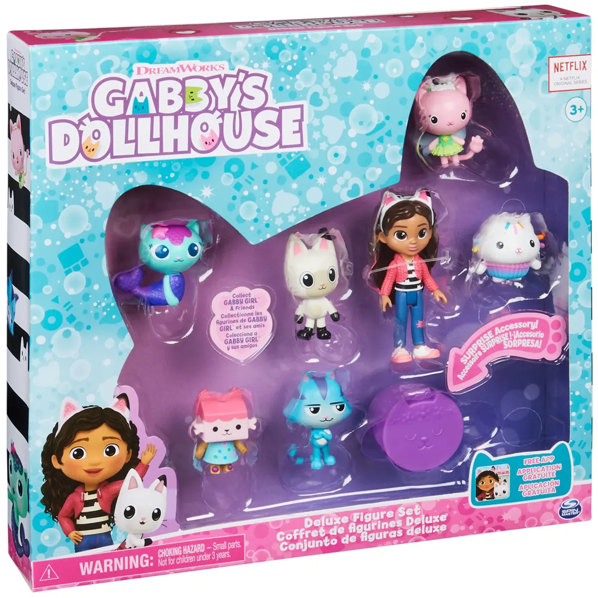 Gabby's Dollhouse Deluxe Figure Gift Set with 7 Figures & Surprise Accessory | Ages 3+ - view 7