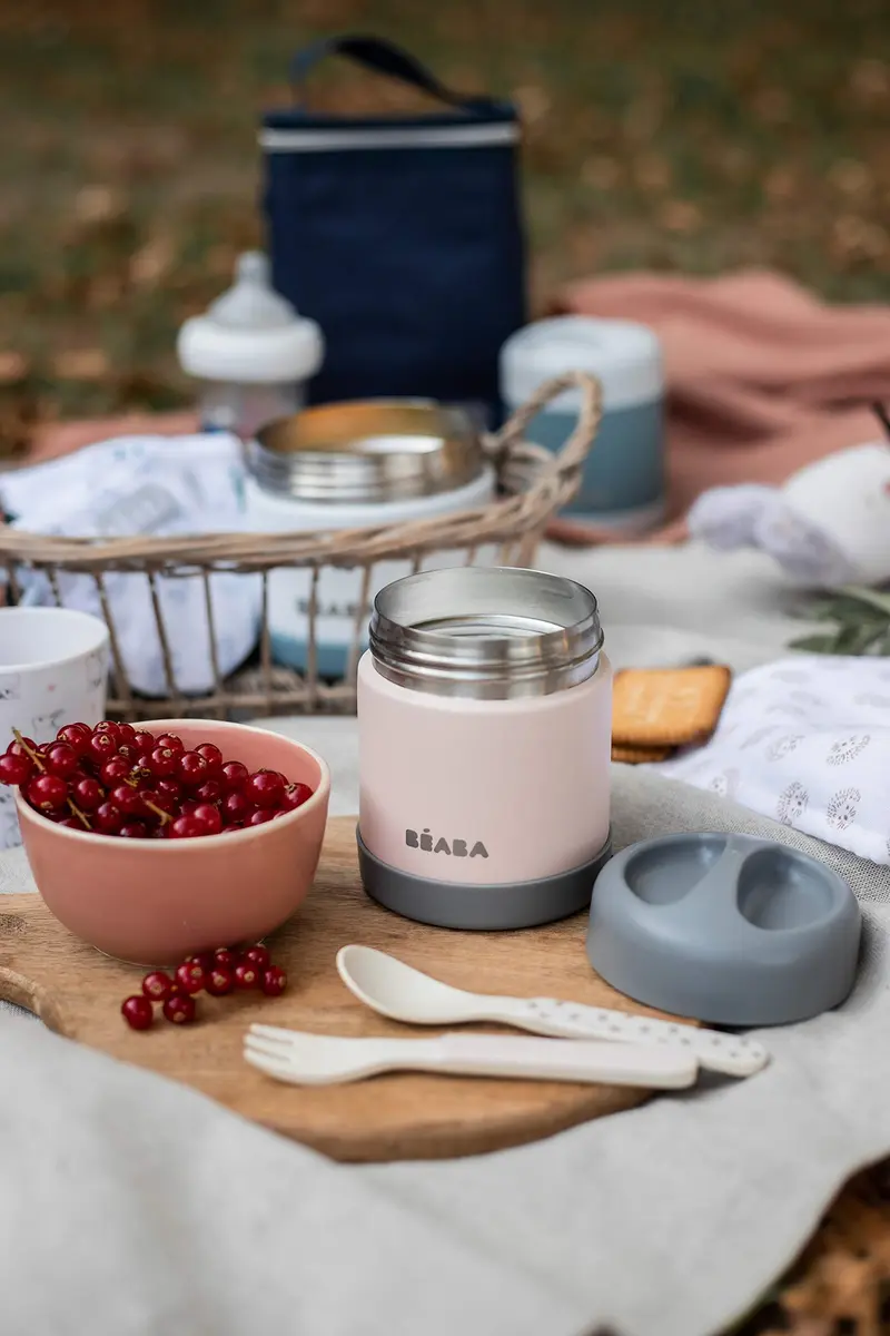 Béaba Stainless Steel Insulated Food Jar 10 oz | Kids Thermos, Leakproof, Keeps Food Hot & Cold - view 5