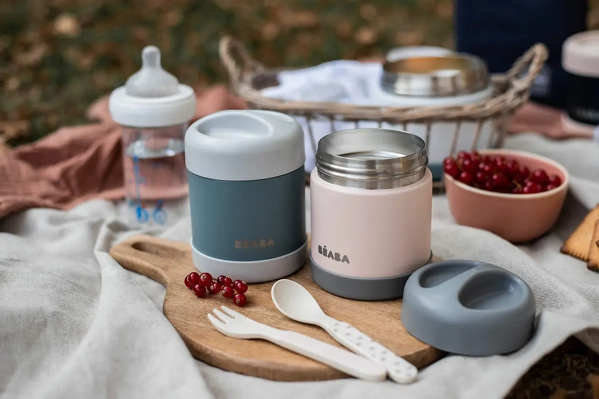 Béaba Stainless Steel Insulated Food Jar 10 oz | Kids Thermos, Leakproof, Keeps Food Hot & Cold - view 7