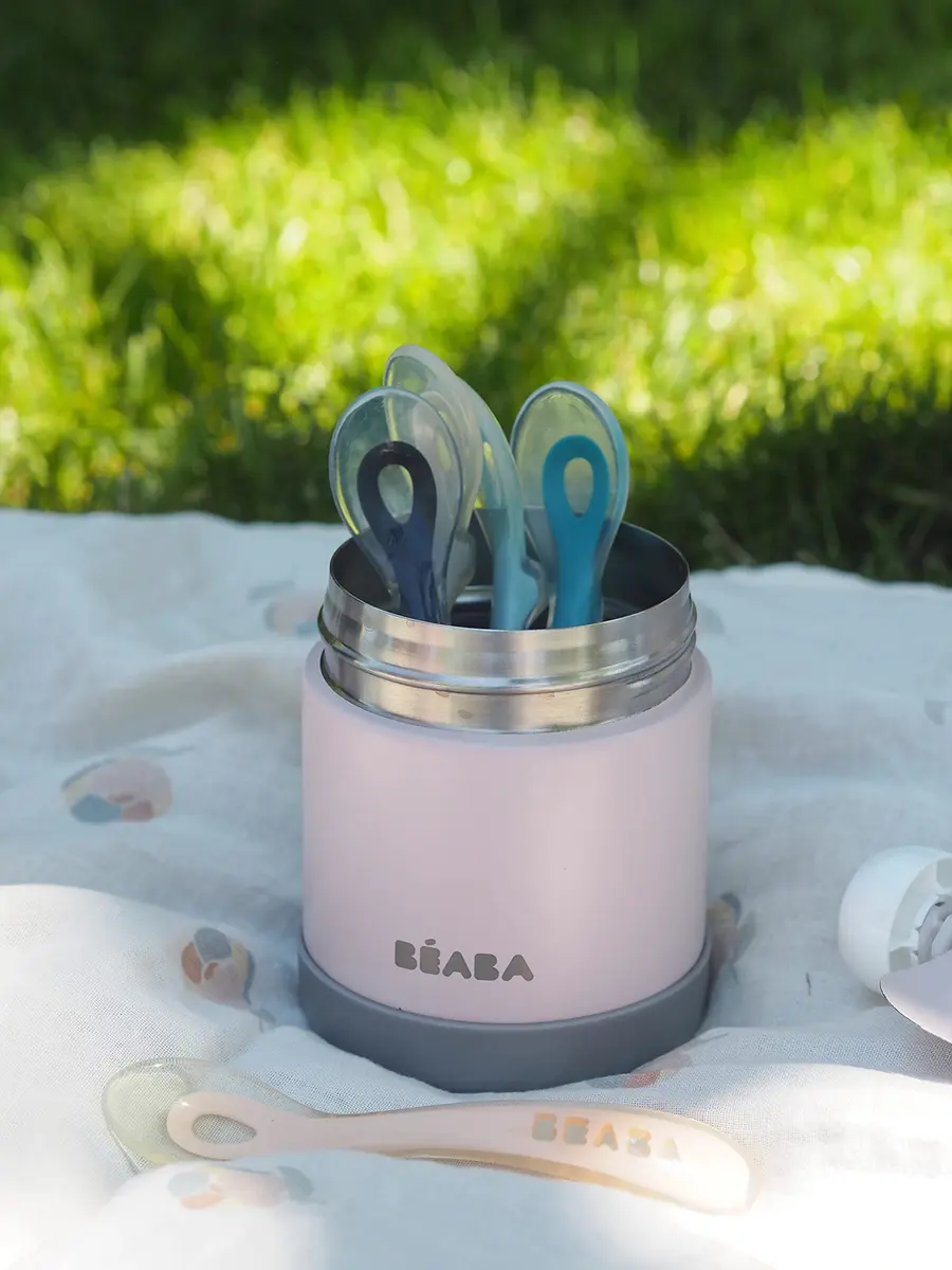 Béaba Stainless Steel Insulated Food Jar 10 oz | Kids Thermos, Leakproof, Keeps Food Hot & Cold - view 8